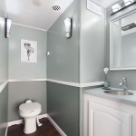 10 foot luxury portable restroom interior