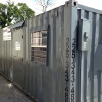 20 ft. office container, lights and shelves, workbox