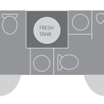 layout of luxury restroom trailer from Workbox