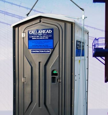 Portable toilet with hoist, workbox, Portapotty Baton Rouge